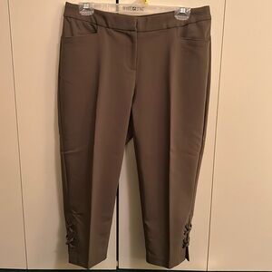 Rafaella brown pedal pushers